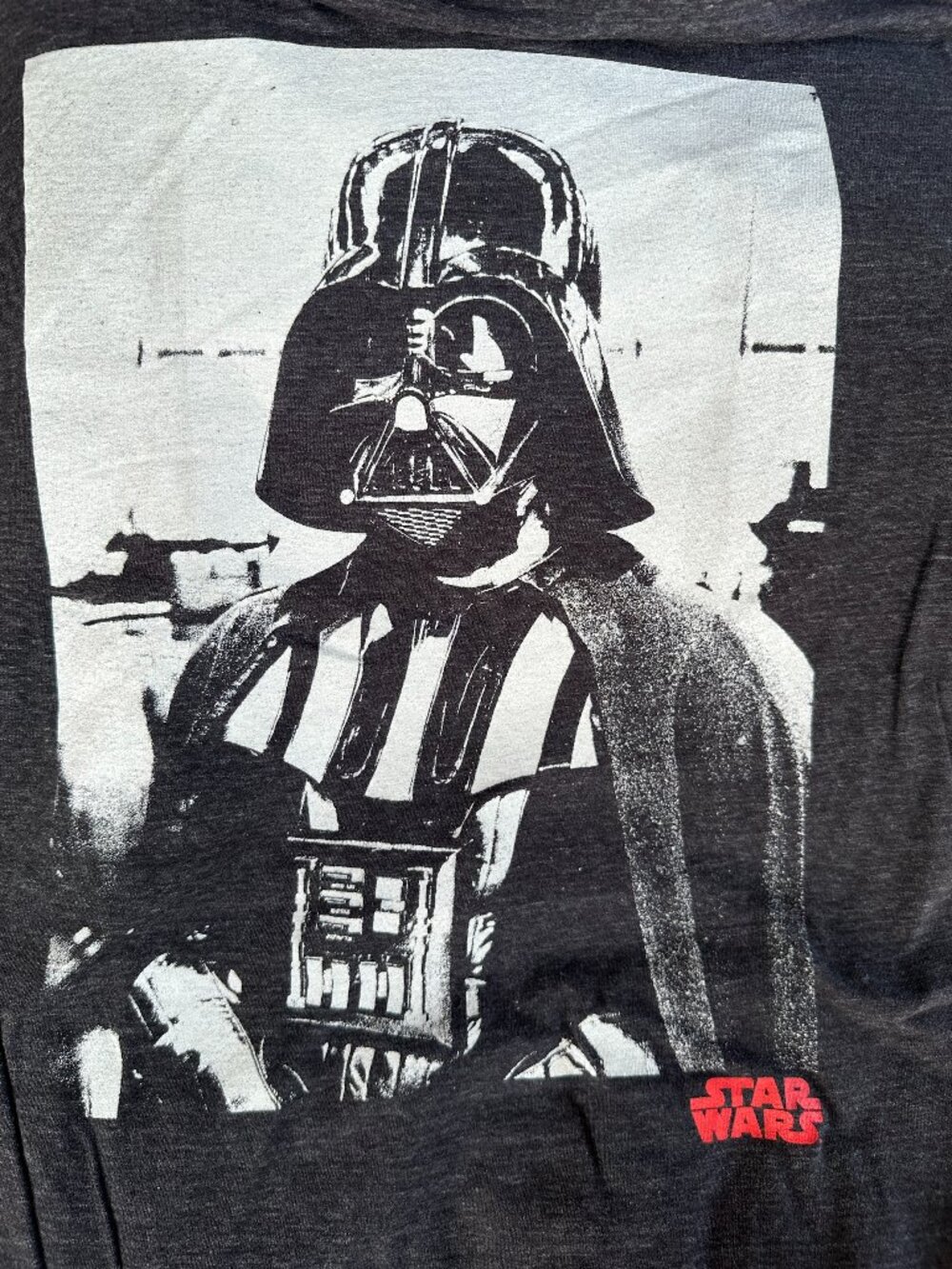 Star Wars Darth Vader Men's Dark Gray T Shirt Size Large VFifthSun Cotton Polyes
